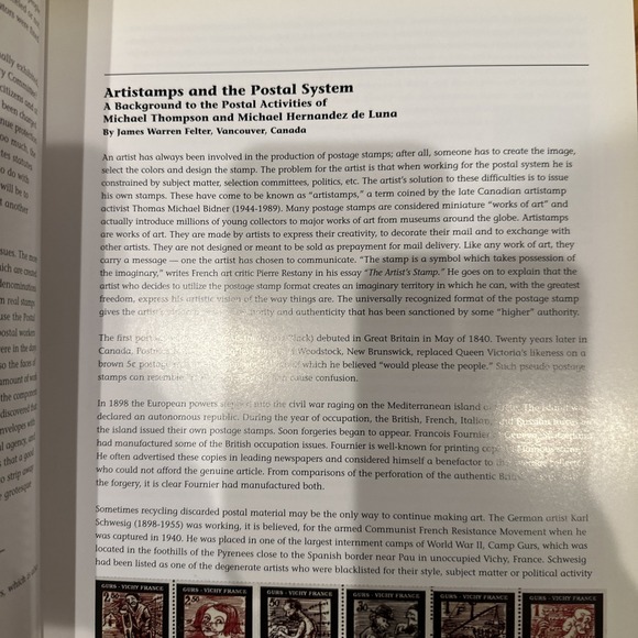 The Stamp Art and Postal History of Michael Thompson and Michael Hernandez - Picture 9 of 11